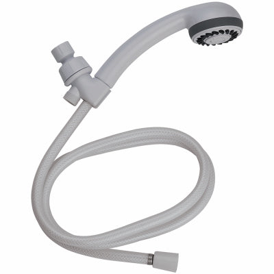 Homepointe Handheld Shower Head Wih 3 Settings - White Plastic White