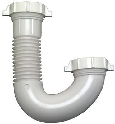 Master Plumber J Bend Flexible Lavatory/kitchen Drain White