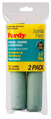 Purdy Parrot Jumbo Mini Roller Cover 6-1/2 x 1/4 in. - 2 Pack 6-1/2 in. / 1/4 in. / 3/4 in.