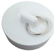 Master Plumber 1-5/8 To 1-3/4 In. Rubber Sink Stopper With Metal Ring - White