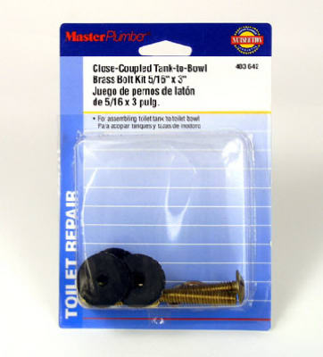 Master Plumber Toilet Tank-to-bowl Bolt Kit