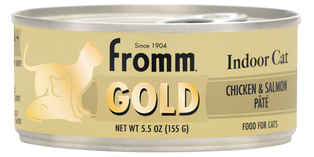 Fromm Family Pet Food Indoor Gold Chicken & Salmon Pate Wet Cat Food - 5.5 oz. Can Chicken & Salmon