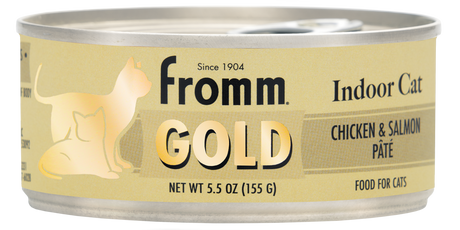 Fromm Family Pet Food Indoor Gold Chicken & Salmon Pate Wet Cat Food - 5.5 oz. Can Chicken & Salmon