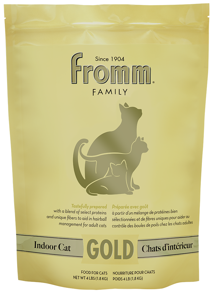 Fromm Family Pet Food Gold Indoor Dry Cat Food - (4lb & 10lb) Chicken / Salmon / Duck