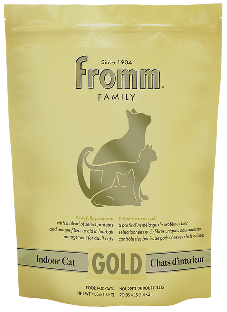 Fromm Family Pet Food Gold Indoor Dry Cat Food - (4lb & 10lb) Chicken / Salmon / Duck