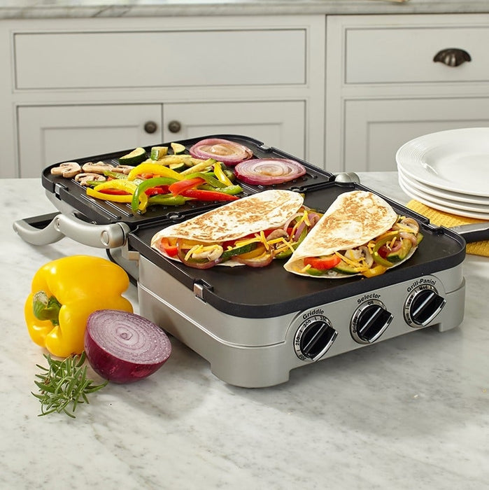 Cuisinart 4 In 1 Flat Grill Griddler One Color