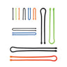 Nite Ize Gear Tie Square Assortment - Multi Color 12 Pack Asst