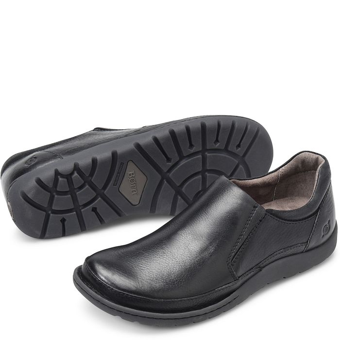 Born Shoe Men's Nigel Slip On Shoe Black