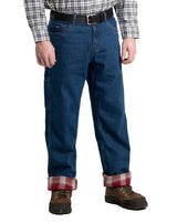 Berne Men's Heartland Flannel-lined Denim Dungaree Denim