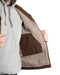 Berne Men's Heartland Sherpa-lined Washed Duck V-neck Vest