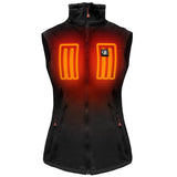 Action Heat Women's 5V Battery Heated Softshell Vest - Black Black