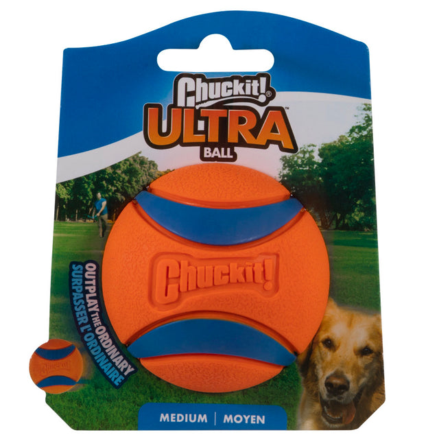 Chuckit! Ultra Ball Dog Toy - Medium / Large / X-Large Orange / Blue