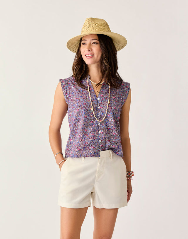 Carve Designs Reagan Top - Pink Garden Pink Garden