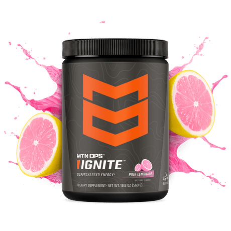 Mtn Ops Ignite Energy Powder Tub, Lemonade Lemonade