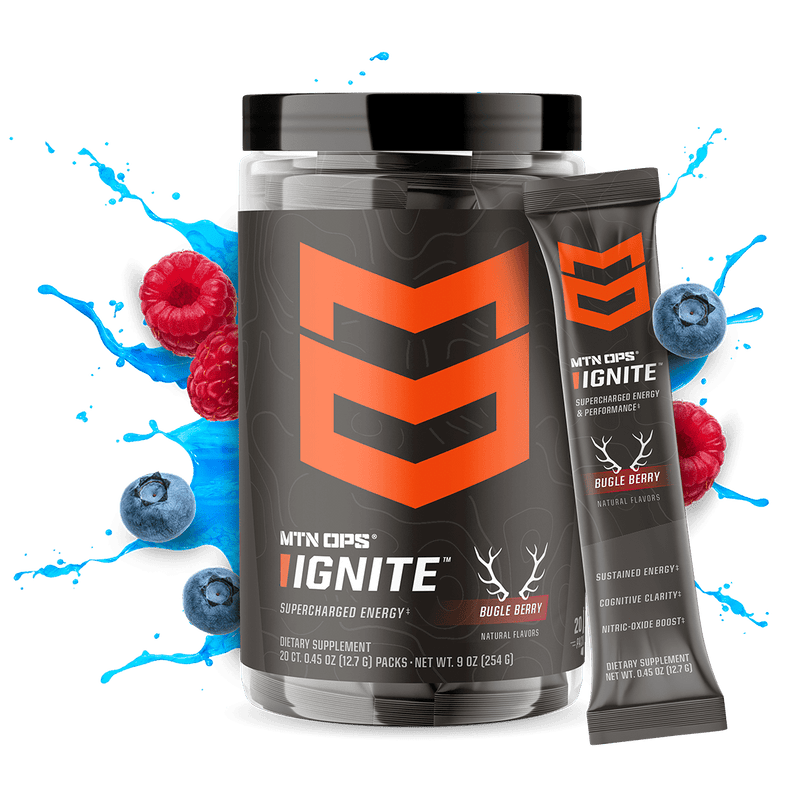 Mtn Ops Hot Ignite Energy + Focus + Hydration Trail Packs