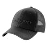 Carhartt Canvas Mesh-back Logo Graphic Cap 001 black