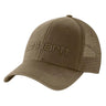 Carhartt Canvas Mesh-back Logo Graphic Cap 235 light brown