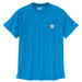 Carhartt Men's Force Relaxed Fit Mid Weight Short-Sleeve Pocket T-Shirt Azure Blue / REG