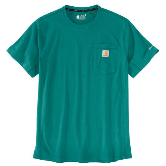 Carhartt Men's Force Relaxed Fit Mid Weight Short-Sleeve Pocket T-Shirt Dragonfly / REG