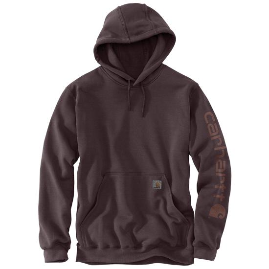 Carhartt Relaxed Fit Midweight Garment Dyed French Terry Graphic Sweatshirt Dark sepia
