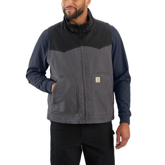 Carhartt Montana Rugged Flex Duck Relaxed Fit Vest Shadow/black