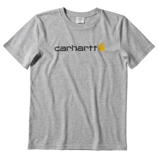 Carhartt Boy's Short-sleeve Logo Tee Hethery grey