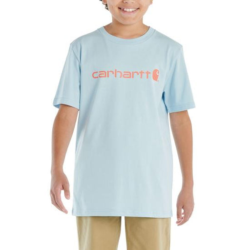 Carhartt Boy's Short Sleeve Logo T-shirt Angel falls