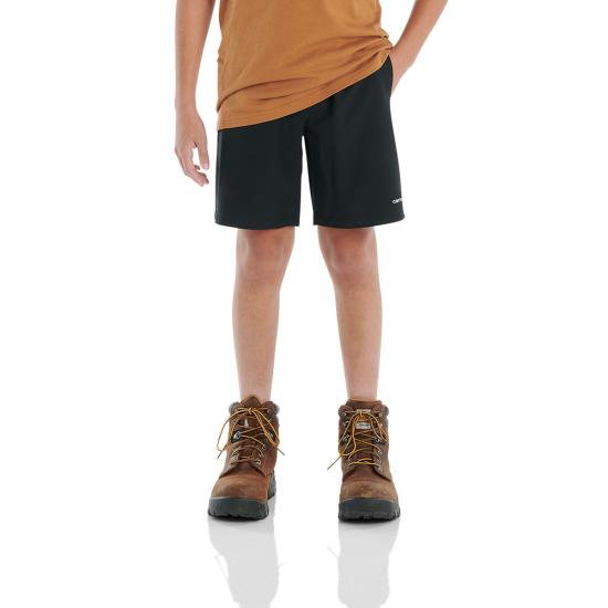 Carhartt Boy's Rugged Flex Loose Fit Ripstop Work Short Caviar black