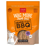 Cloudstar Wag More Bark Less Memphis Style BBQ Grilled Turkey Jerky Dog Treats - 10oz / Turkey