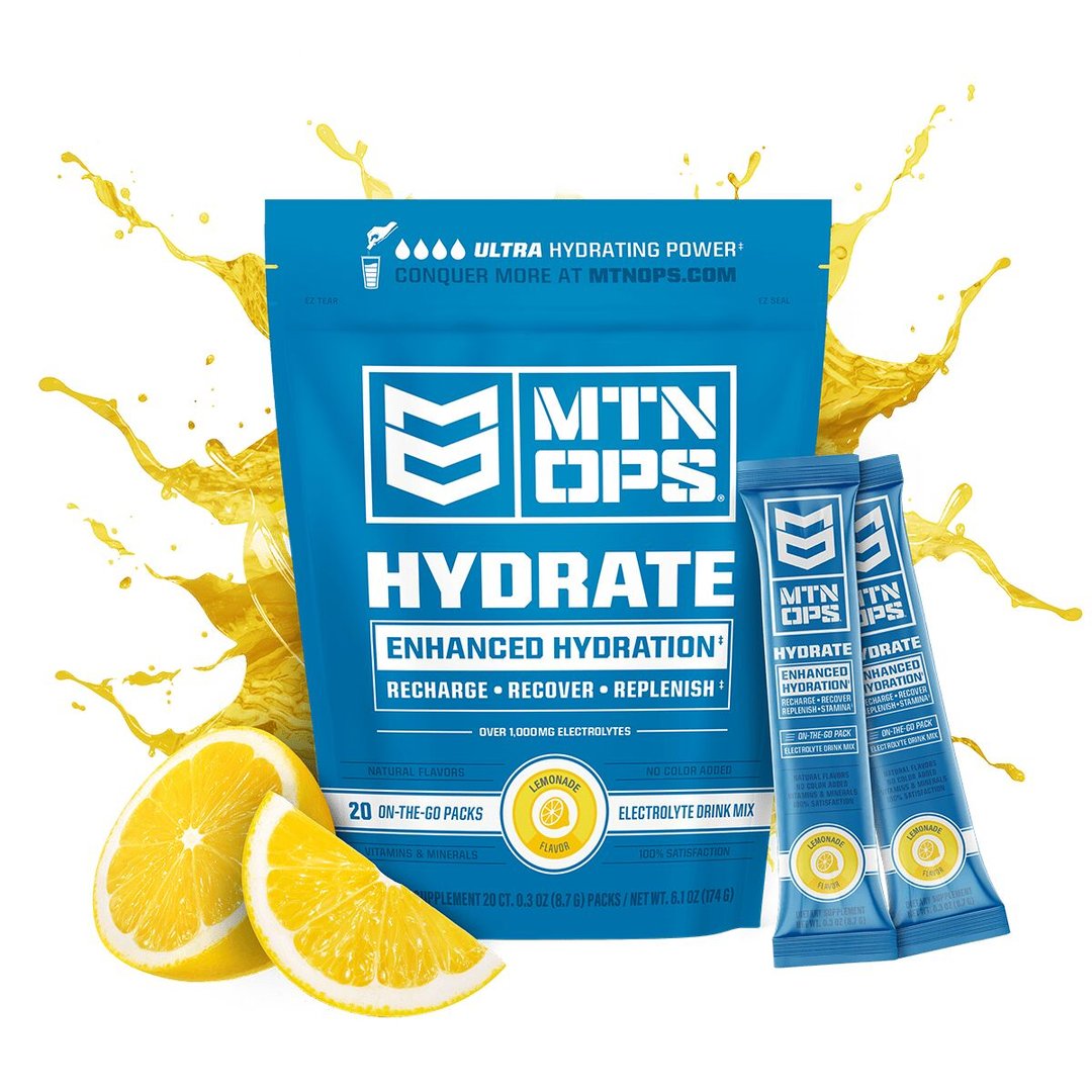 Mtn Ops Hydrate Trail Pack Drink Mix Lemonade