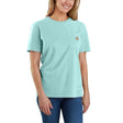 Carhartt Women's Loose Fit Heavyweight Short-Sleeve Pocket T-Shirt - Pastel Turquoise Pastel Turquoise