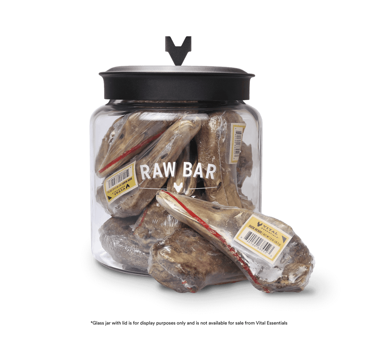 Vital Essentials Freeze Dried Raw Bar Duck Heads - 1ct. Single