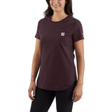 Women's Carhartt Force Relaxed Fit Midweight Pocket Shirt Blackberry