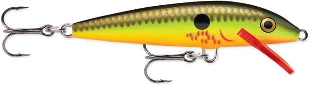 Rapala Original Floating Size 7 Bleeding hot olive