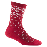 Darn Tough Women's Shetland Crew Lightweight Lifestyle Sock Cranberry