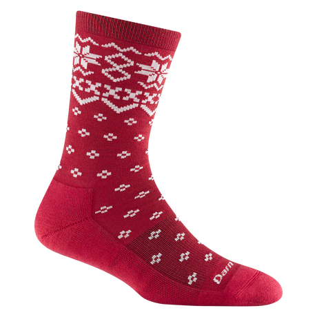 Darn Tough Women's Shetland Crew Lightweight Lifestyle Sock Cranberry