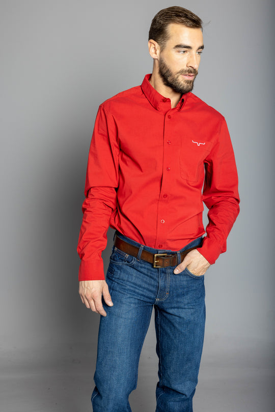 Kimes Ranch Men's Kr Team Shirt Red