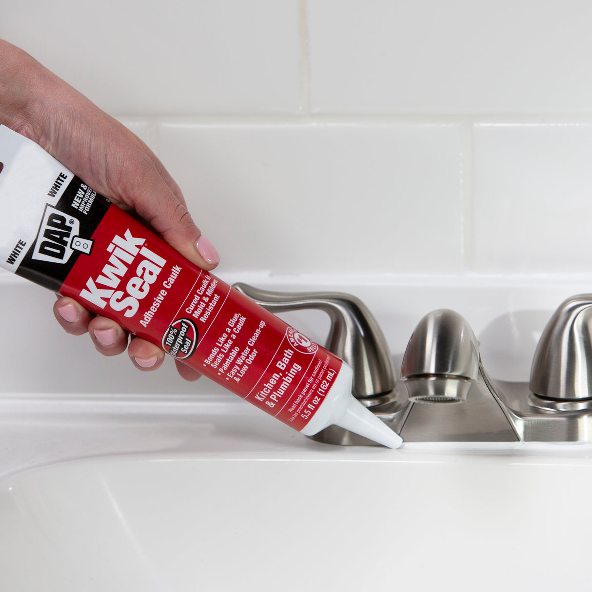 Dap Inc. Kwik Seal Kitchen & Bath Adhesive Caulk - White 5.5 oz.