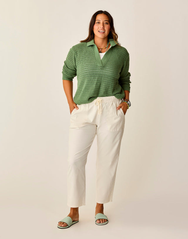 Carve Designs Zoe Twill Pant - Birch Birch