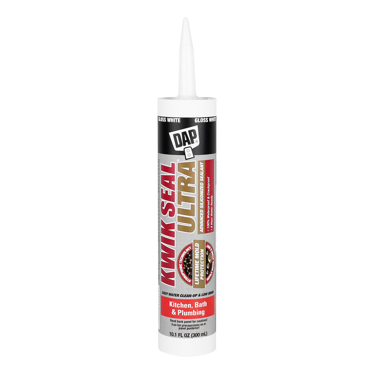 Dap Inc. Kwik Seal Ultra Advanced Kitchen & Bath Sealant - White 10.1 oz. / White