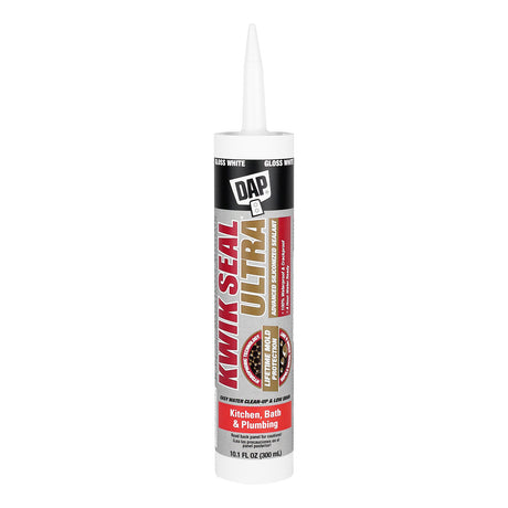 Dap Inc. Kwik Seal Ultra Advanced Kitchen & Bath Sealant - White 10.1 oz. / White