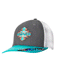 Ariat Ladies Aztec Logo Snapback Hat Grey / Turquoise / Coral
