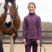 Kerrits Equestrian Apparel Kids Up Tempo Fleece Tech Top - Print Raisin Bit of Frost