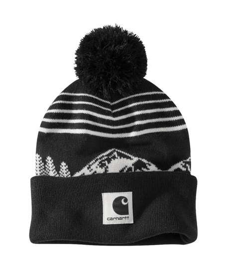 Carhartt Knit Pom Mountain Beanie - Black Black