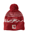 Carhartt Knit Pom Mountain Beanie - Crabapple Crabapple