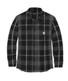 Carhartt Rugged Flex Relaxed Fit Midweight Flannel Long-Sleeve Plaid Shirt - Black Black /  / REG