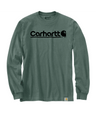 Carhartt Relaxed Fit Heavyweight Long-Sleeve Logo Graphic T-Shirt - Frosted Balsam Frosted Balsam /  / REG