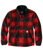 Carhartt Loose Fit Fleece Pullover - 2 Warmer Rating - Crabapple / Black Plaid Crabapple / Black Plaid /  / REG