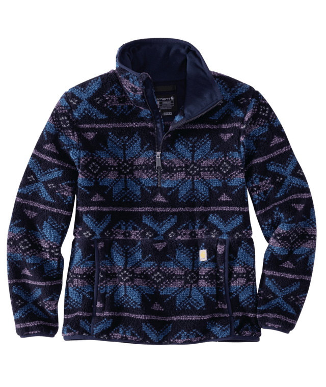 Carhartt Women's Loose Fit Fleece Pullover - Navy Fairisle Navy Fairisle /  / REG