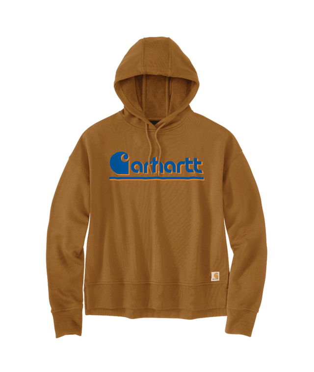 TENCEL Fiber Series Loose Fit Sleeve Graphic Hooded Sweatshirt - Carhartt Brown Carhartt Brown /  / REG